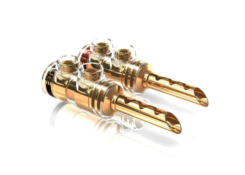 Viablue TS Connectors (G) 鍍金喇叭插頭 (B/Y/P)