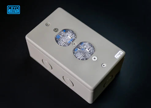 Wattgate 381 Rh EVO 鍍銠美式插座 (2位)