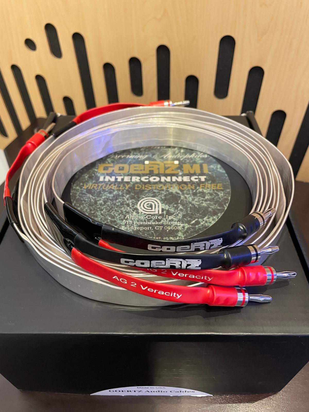 美國GOERTZ CABLE AG2 Veracity  原裝廠線 8FT/ 1pr